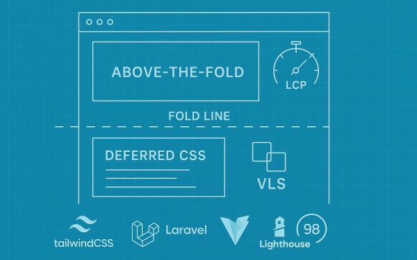 Kritische CSS splitsen in Tailwind v3/v4 op Laravel + Vite