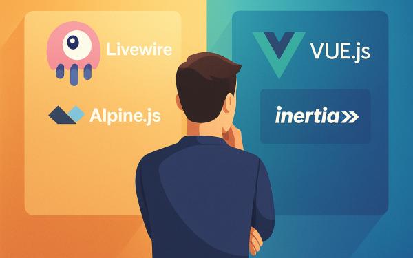 Livewire+Alpine of Vue+Inertia: hoe kies je zonder spijt?